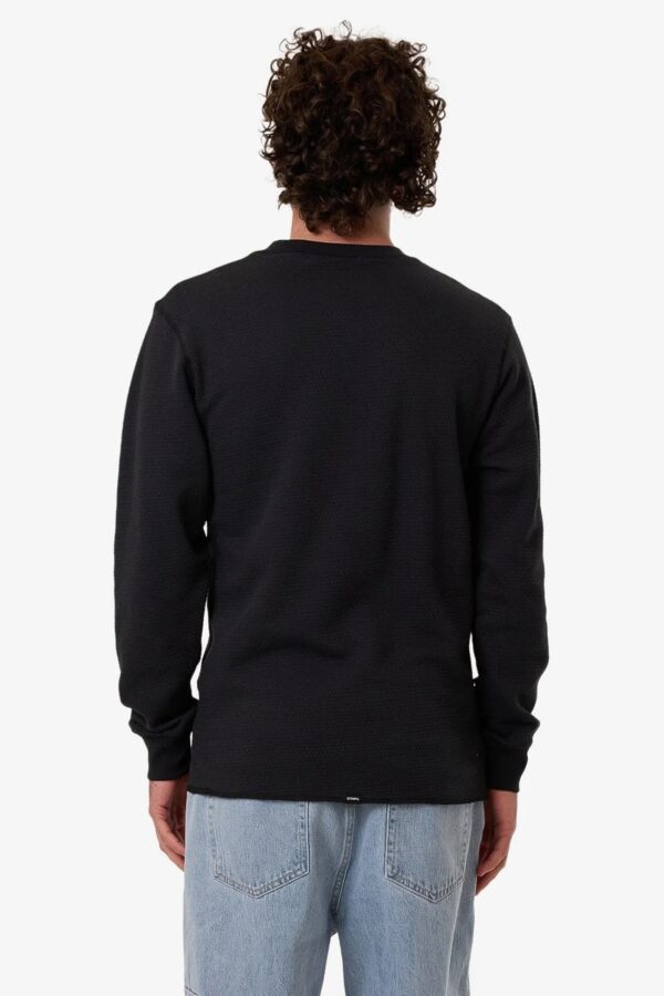 Adapted Waffle Long Sleeve Faded Black - Image 2