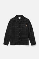 Cord Check Overshirt Black