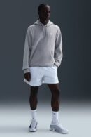 Nike Club BB Pullover Fleece Hoodie Dark Grey Heather Light Smoke Grey White