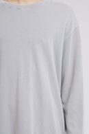 Pique Long Sleeve Tee Grey