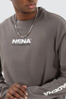 Public Relaxed Long Sleeve Tee Charcoal