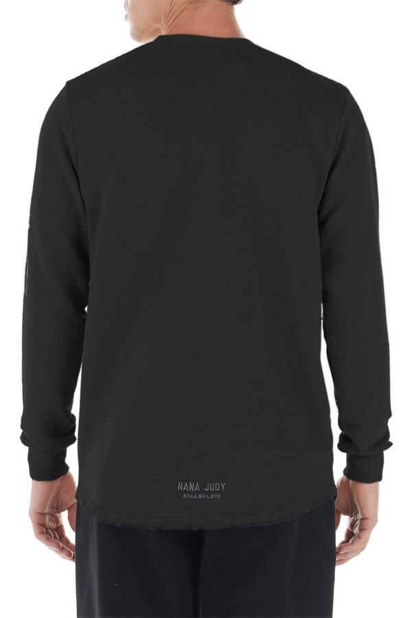 Roxford Long Sleeve Tee Black - Image 2