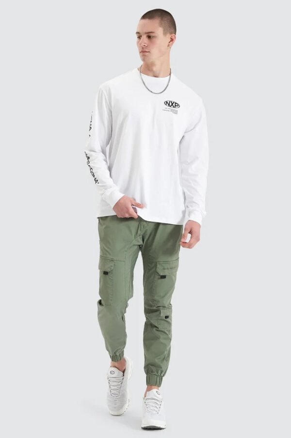 Tensile Long Sleeve Tee Optical White - Image 3