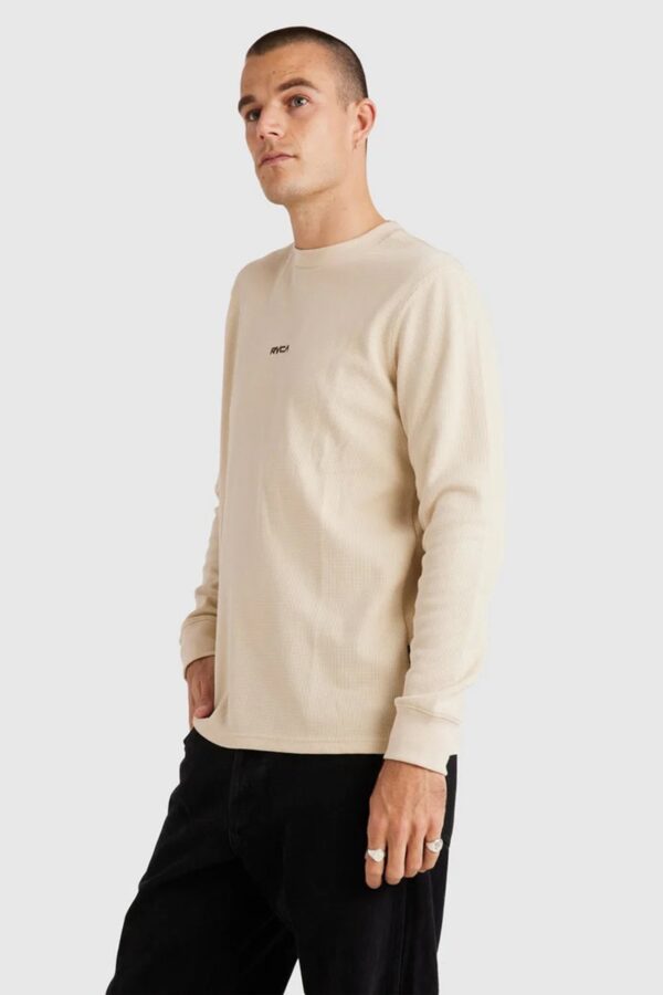 Union Waffle Long Sleeve Natural - Image 3