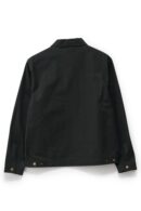 Unlined Canvas Zip Jacket Black
